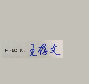 2020年武汉工程大学校长签名印章