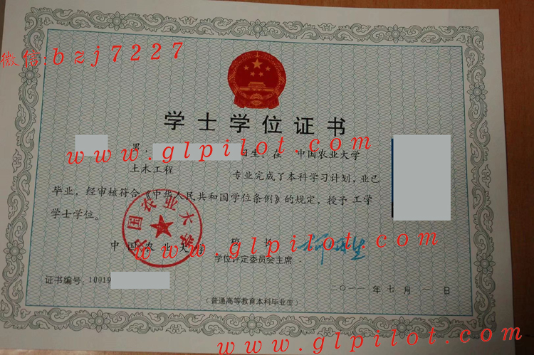 中国农业大学学位证