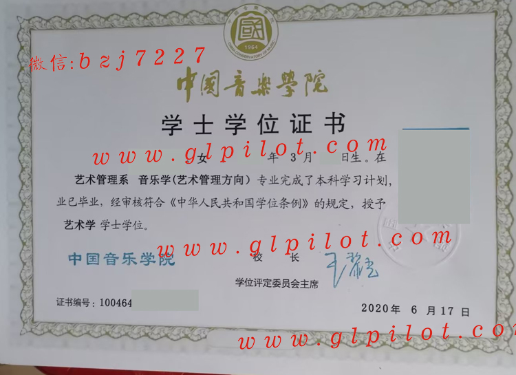 中国音乐学院学位证