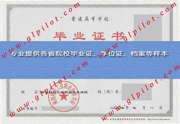 2007年衡阳财经工业职业技术学院毕业证样本_模板_图片