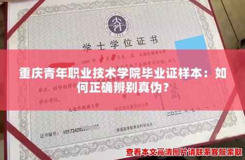 重庆青年职业技术学院毕业证样本：如何正确辨别真伪？