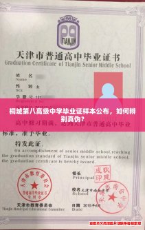 桐城第八高级中学毕业证样本公布，如何辨别真伪？