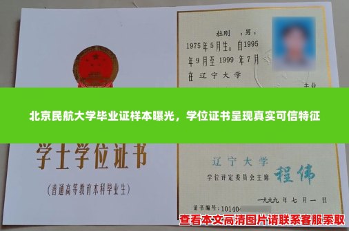 北京民航大学毕业证样本曝光，学位证书呈现真实可信特征